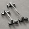 Wall Mounted Bathroom Towel Rack Punching Free Towel Storage Hanger Suction Cup Towel Pole  Kitchen