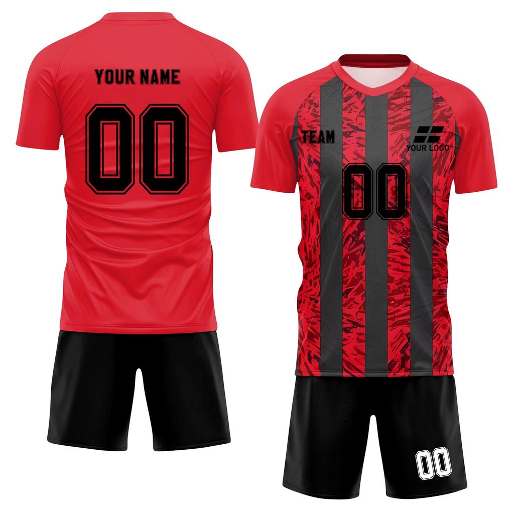 Personalised Shirts Kit Mens Girls With Name Number Custom Football Jerseys For Boys Training Suit