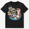Cute Bee And Otter Be Kind Pun Unisex T-Shirt