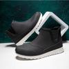 Fashion Black Rain Shoes for Men Rubber Shoe Platform Ankle Boots 2025 Autumn Winter Slip On Booties Boots for Men Waterproof Work Botas
