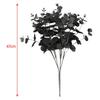 A84E-2X 20 Heads Artificial Black Eucalyptus Fake Flower Plant Wedding Party Decoration