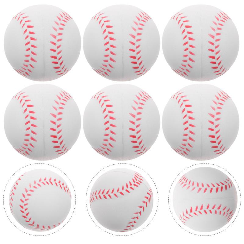 12 st PU Baseball Mjuk Svampboll Leksak Utomhussport Träning Baseboll Barn Avstressande Inomhus Utomhus Leksaksboll