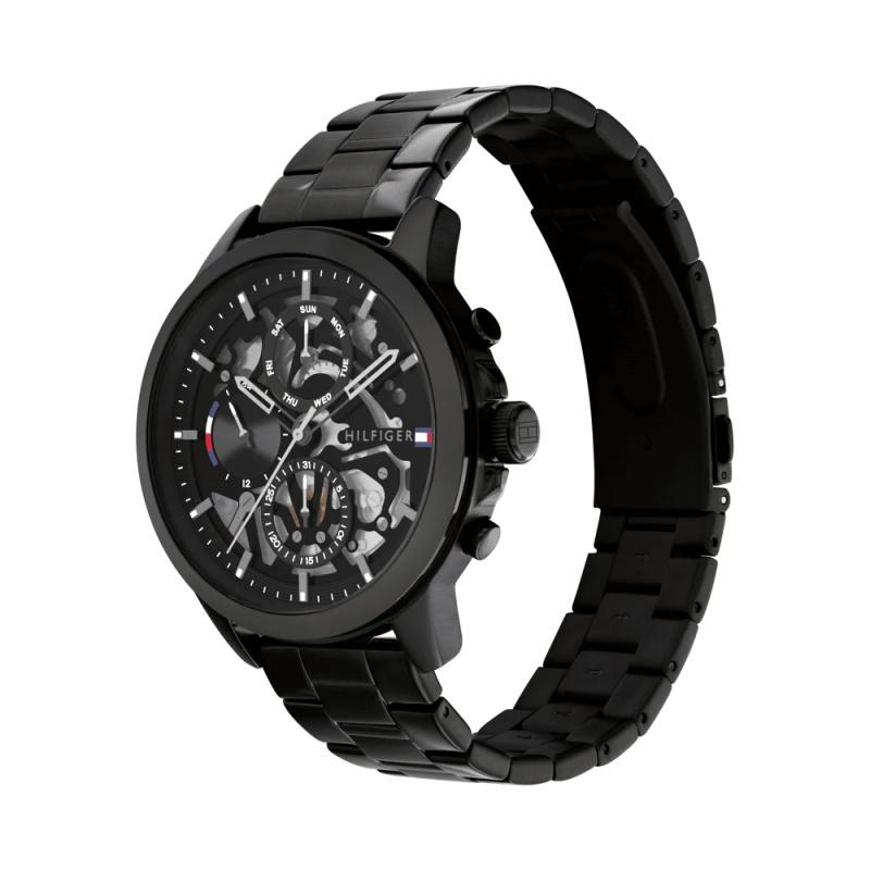 Tommy Hilfiger,Black,Men's Quartz Watch,1710478