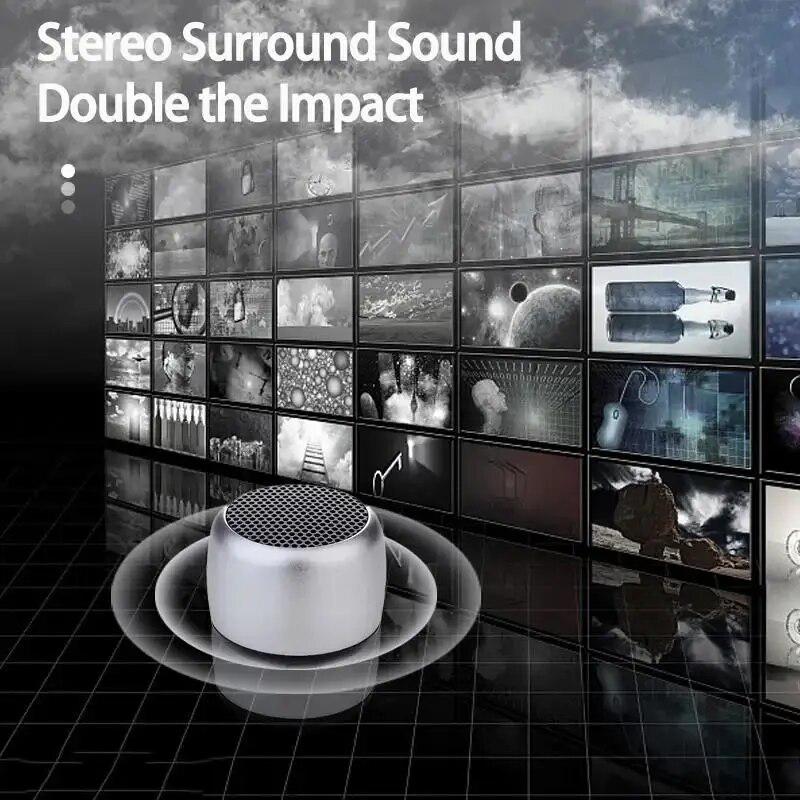 Portable Bluetooth Speaker Mini USB Outdoor Subwoofer Wireless Stereo Surround Music Audio Player Microphone For Phone Computer