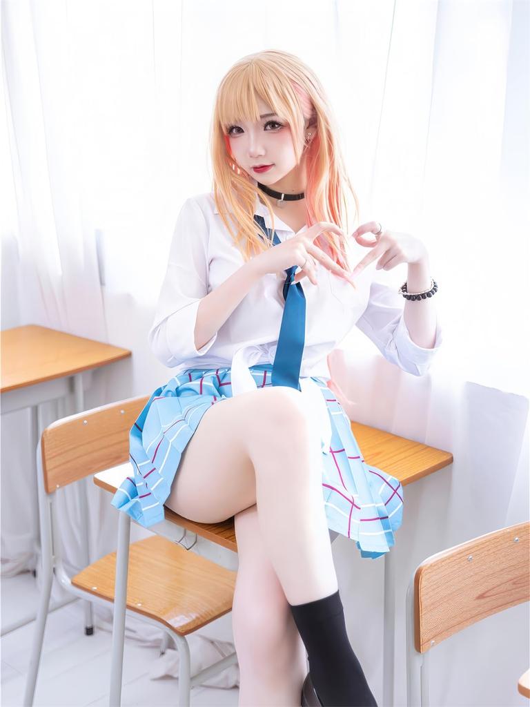Kitagawa Marin Cosplay Kise Koi Cosplay Uniform Anime Costume from Doll Falls in Marin Summer Size [NOKIJP] Costume, Set, "My Dress-Up Love" (Kitagawa