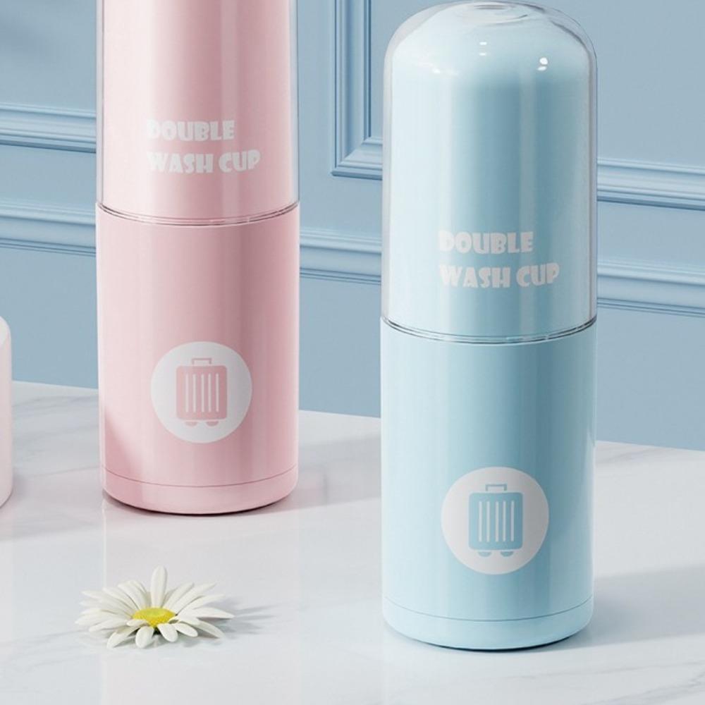 Plastic Travel Wash Set Multi Functional Travel Storage Box Hygienic Portable Wash Cup  Daily Use