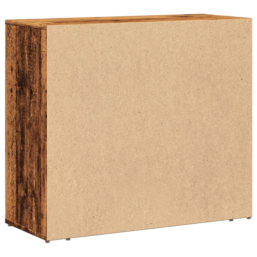 Sideboard Rustic Wood Look 80 x 33 x 70 cm Engineered Wood
