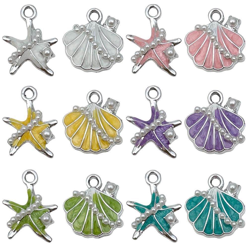 Iridescent Ocean Pig Pendant Sticker for DIY Jewelry: Earring, Necklace, Bracelet, Keychain