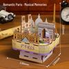 Puzzle Scatola Musicale 3D in Legno di Parigi – Ornamento Romantico e Giocattolo Antistress