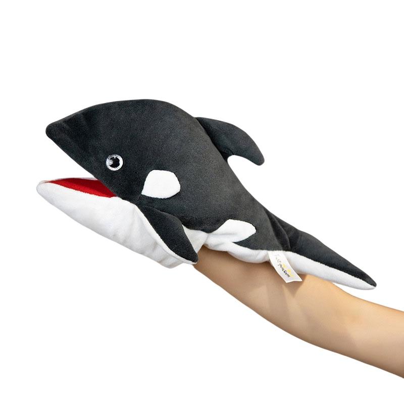 Новая кукла-перчатка в виде морского животного для малышей, интерактивная плюшевая игрушка в виде акулы и черепахи) Killer Whale