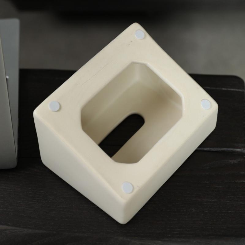 Ceramics Tissue Box Minimalist Modern Tissue Case Elegant Aesthetics Napkin Box Home Storage Organization Table Decoration