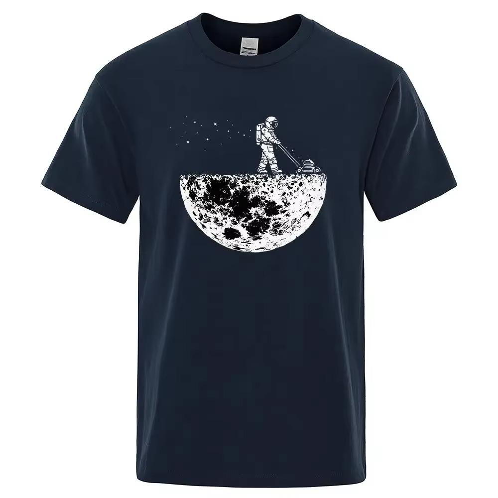 Rymdfarare kommer att bli kära i månen på roligt tryckta herrskjortor, mjuka sommar-T-shirts, hiphop-T-shirts