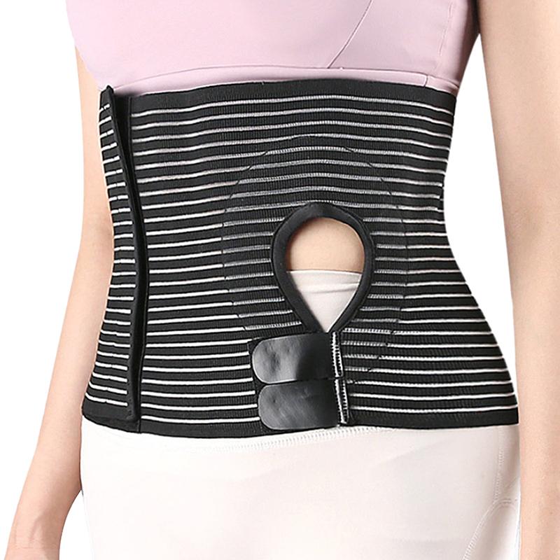 Ostomy Hernia Belt Stoma Support Wraps Ostomy Belt Unisex Ostomy Hernia Support Belt Abdominal Binder Brace For Men Women Black