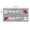 2Pcs Car Body Decoration Stickers Door Personalized Sporty Stickers for Seat Leon Alhambra FR Altea Ibiza Toledo Cordoba Arona 5 6 MII