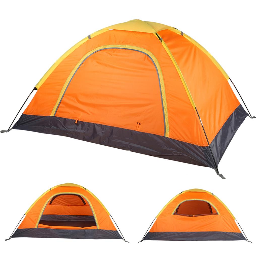 Outdoor Portable Anti Mosquito 1 2 People Tent Accessory for Climbing Camping Beach(orange )
