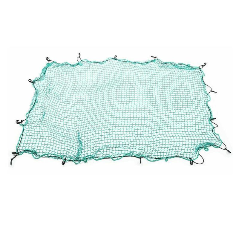 Cargo Net with 15Pcs Hooks and Elastic Strap 4.9x7.2ft / 6.5x9.8ft / 8.2x11.5ft Cargo Net Heavy Duty Bungee Cargo Net