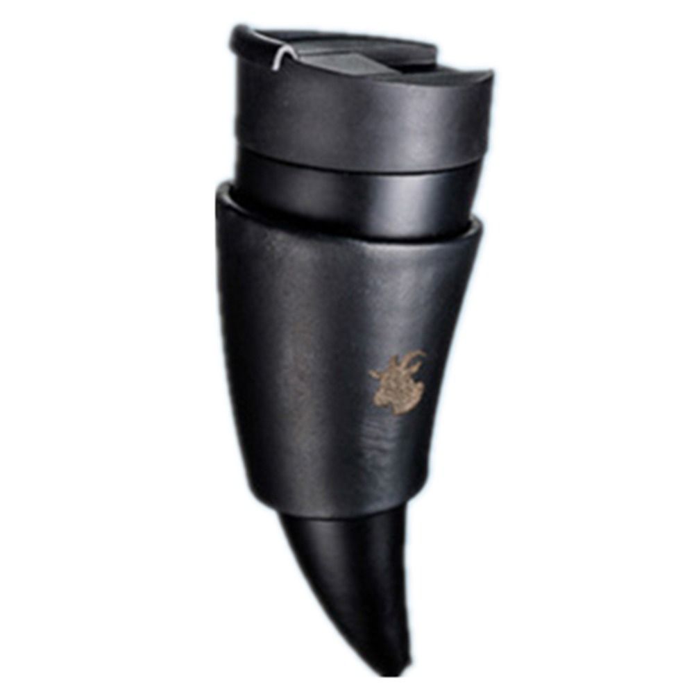 

New 230ml Stainless Steel Coffee Cup Goat Horn Coffee Mug Sheep Horn Insulation Cups чёрный