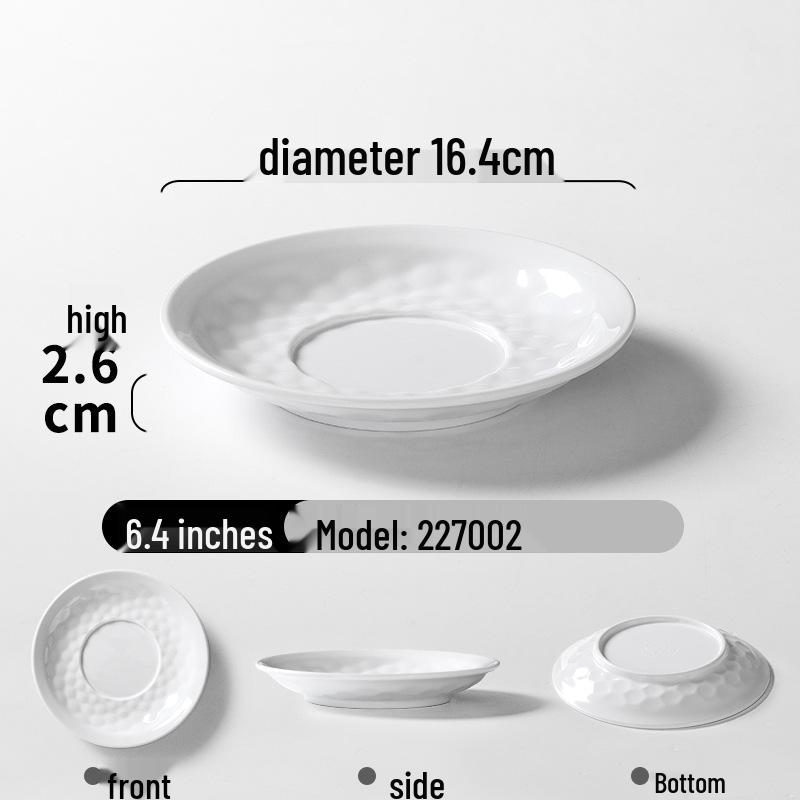 A5 Melamine Porcelain-Style Dessert Bowls: Creative Double-Ear Set for Sweets, Soup, Shaved Ice, and Snacks