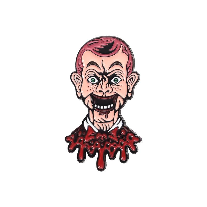 

Fun Stylish And Cartoon Character Brooch Pin With Distinctive Elements Horror QHXZ1902