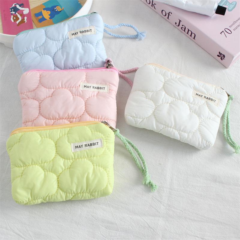 Nowy Pikowany Portfel z Kieszenią Przenośny Mini Portmonetka dla Dzieci Urocza Portmonetka Kolor Cukierka Zamek Błyskawiczny Portmonetka na Monety Ręczny Organizer na Klucze Pomadkę