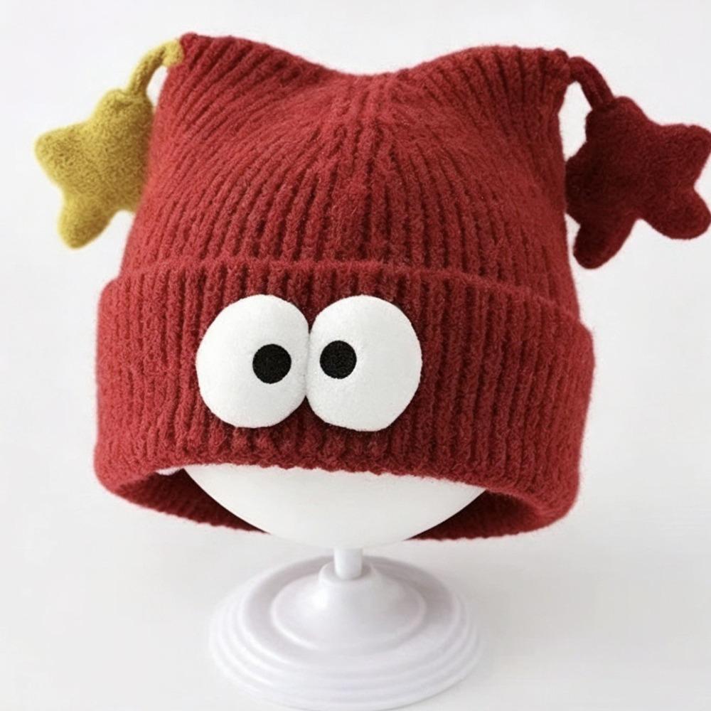 Thick Knit Kids Hat Polyester Toddler Hat Cute Baby Beanie Daily