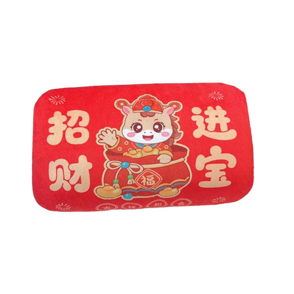 Chinese Style Horse Nap Pillow Cartoon Plush Horse Mascot Zodiac Horse Doll  Home Festive Decor