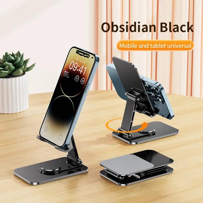 Mobile Phone Holder Portable Foldable Desktop Tablet Holder Adjustable Mount 360 Degree Rotate Phone Stand Holder