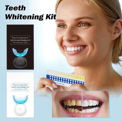 Kit de Clareamento Dental, Luz Aceleradora LED, Gel Clareador Dental, 20+ Clareamentos, 8ml de Gel Clareador, Clareia os Dentes Mais Rápido