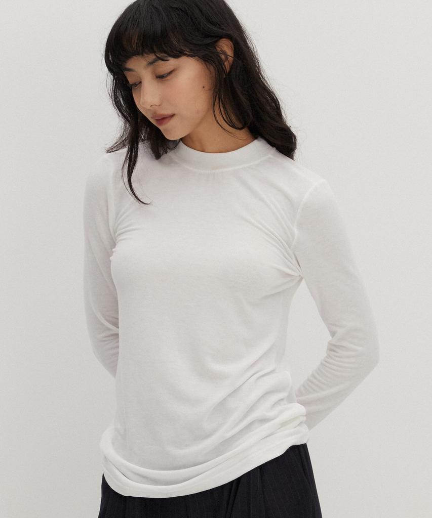 RAVEROUS Wool-Like Basic T-Shirt White