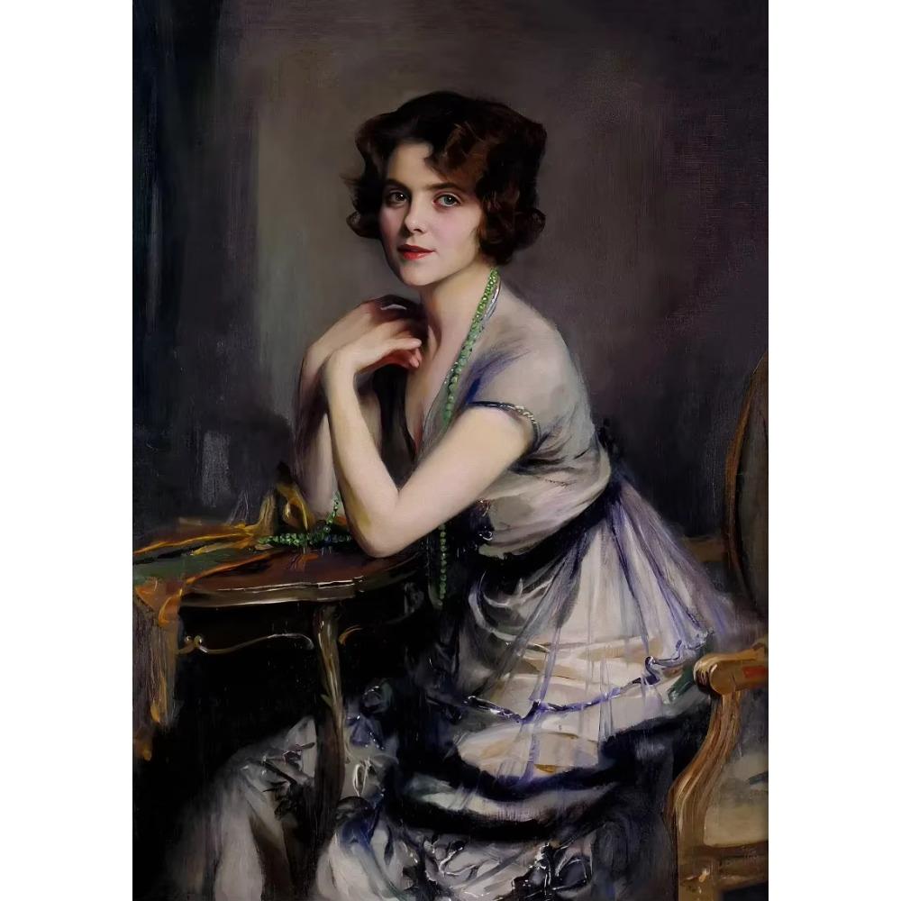 Canvas Renaissance Women Portrait Retro Art Victorian Classic Prints Wall Art Picture Living Room Home Decor Wall Decor