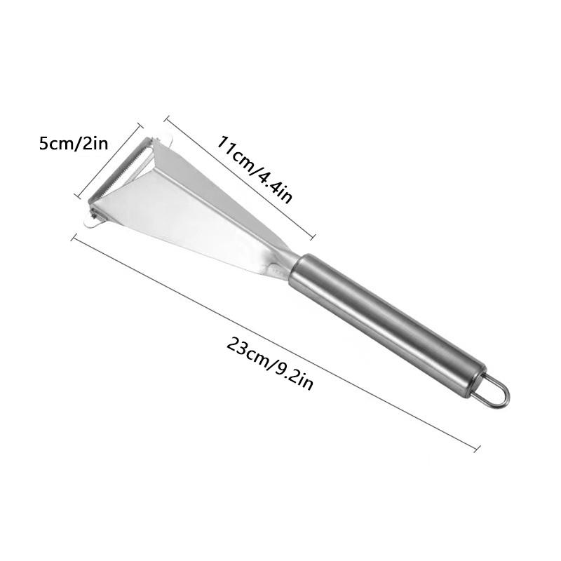 Multifunkční nerezový trojúhelníkový nůž na vyřezávání ovoce Artefakt na ovocný talíř Trojúhelníkový kráječ zeleniny Škrabka na zeleninu