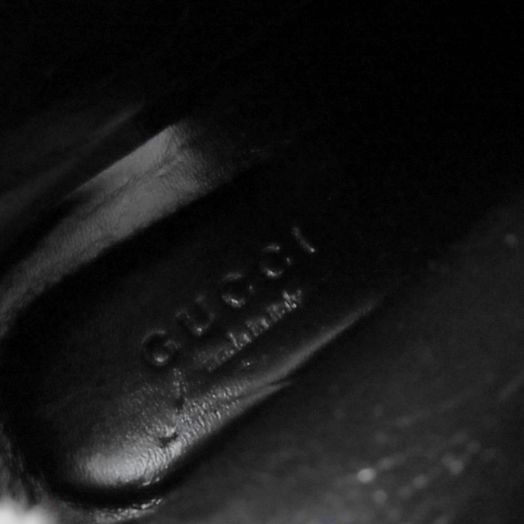 Excellent GUCCI short boots GG pattern back zip suede leather black 36 323550 Used