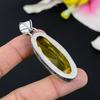 Citrine Gemstone Handmade 925 Sterling Silver Jewelry Pendant 2.13" KG-126