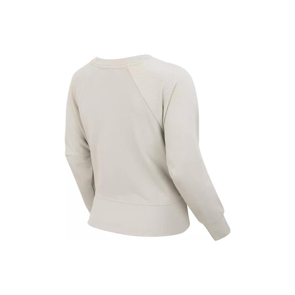 Nike Top Versa Solid Color Crewneck Sweatshirt Women tops Ochre-Sand White CD8794-008