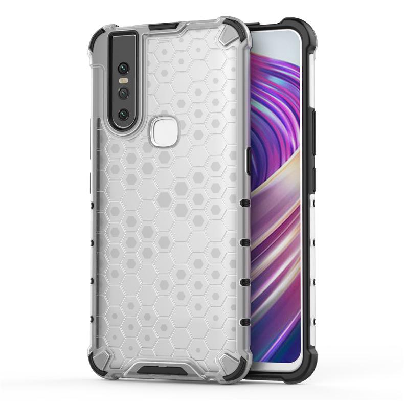 Vivo X60/X70 Pro Honeycomb Transparent Anti-drop Case Vivo IQOO Z3 прозрачный/белый