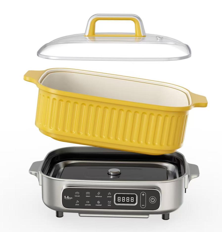 Slow cooker – features multiple cooking modes (steaming, boiling, frying, braising), with overheat protection, electrical leakage protection