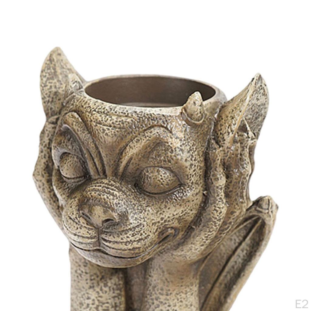 Container Evils Sculpture Unique Pencil Holder Flow Flower Arrangement for Desktop office and home