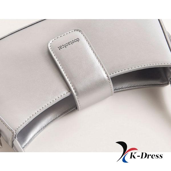 Square Baguette Glossy Shoulder Bag (3 Colors) Basic Type