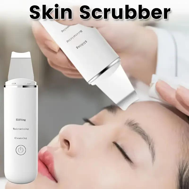 Exfoliador Ultrasónico de Piel Espátula Facial Exfoliante de Piel Facial Raspador y Removedor de Puntos Negros Limpiador de Poros Limpieza Facial Profunda