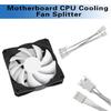4Pin PWM Fan Splitter Cable Motherboard CPU Cooler Cooling Fan 1 To 3 Convertor Computer Fan Connector Extension Cord
