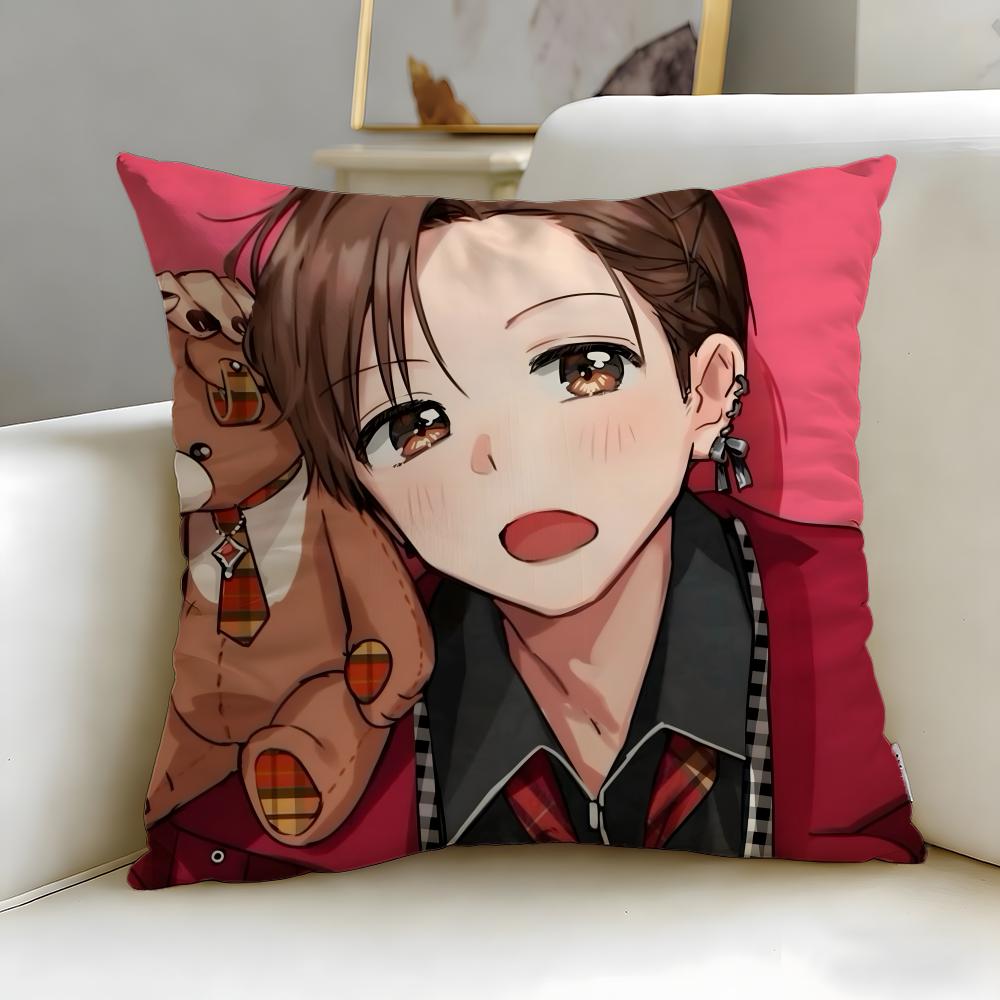 anime Senpai Is an Otokonoko Cushion Cover Soft EasyWash Pillow Case Versatile for Couch Bed Travel and Office