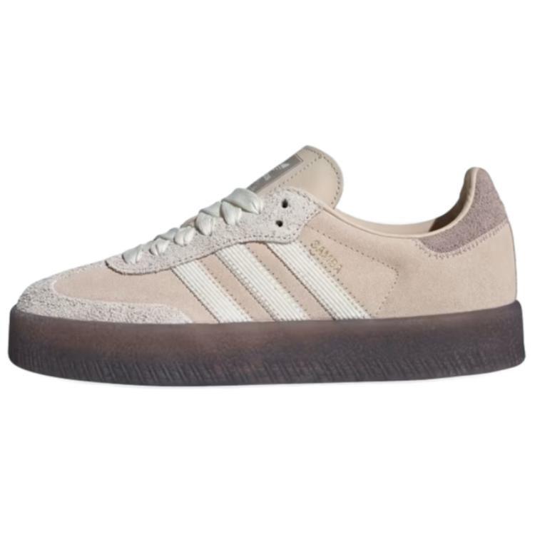 adidas Originals SAMBAE Low Top Skateboard Shoes Women's Gray White JI3882