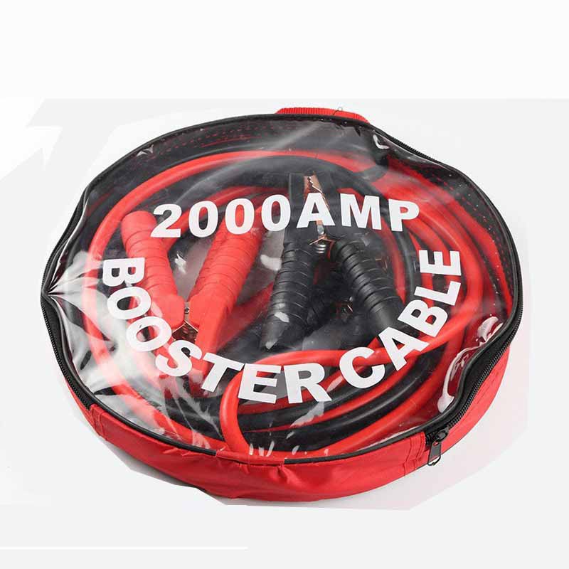 2024 Heavy Duty 2000A 4m/1000A 2.5m Car Battery Jump Leads Booster Cables Jumper Copper Wire Automobiles Battery Accessories