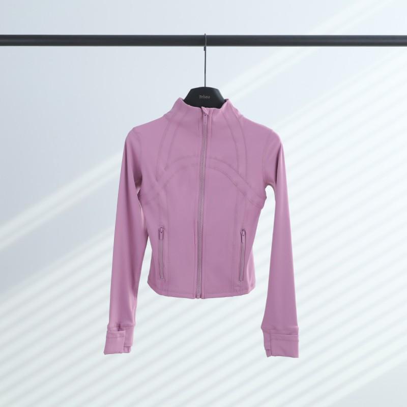 Lulu Define Short Stand Collar Jacket Women Slim Fit Yoga Running Activewear