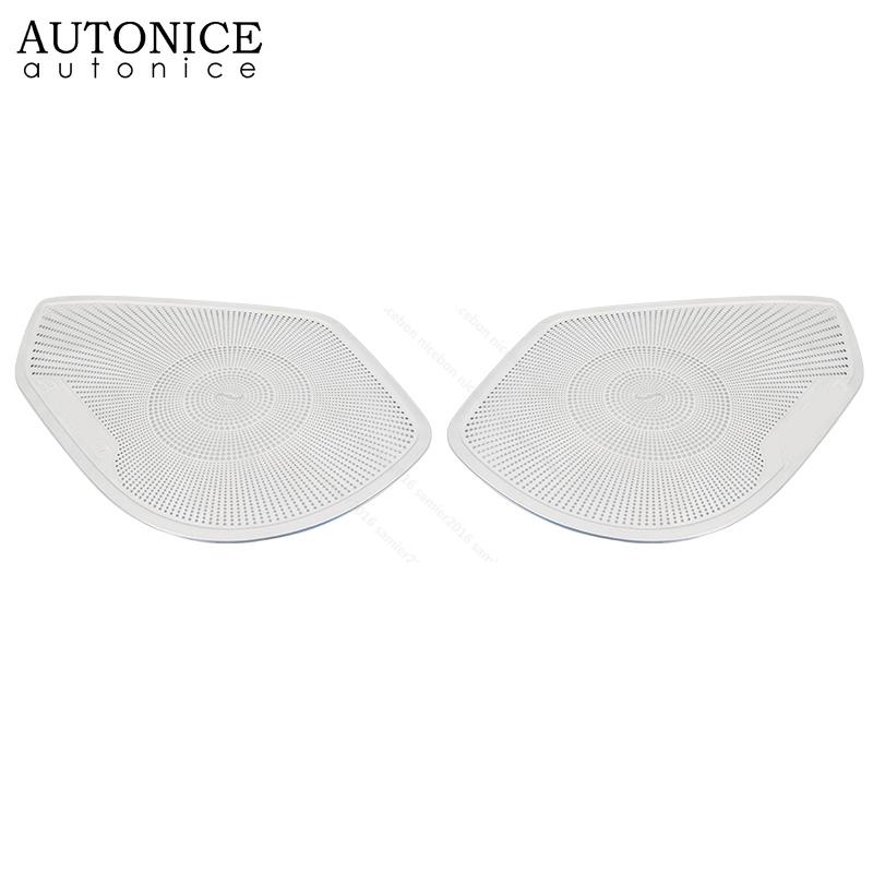 2pcs Stainless Steel Door Stereo Speaker Panel Cover Trim Fit for Honda Accord 2018