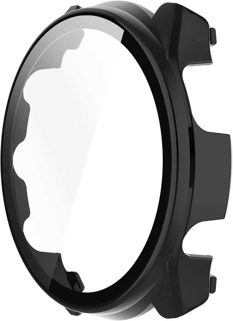 Custodia Protettiva Completa per Smartwatch Garmin Forerunner 965 Guscio 2in1 + Pellicola in Vetro Temperato per Cover Garmin Forerunner 965