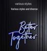 Better Together Neon Wedding Confession Light - Flexible Luminous Letters for Party Atmosphere