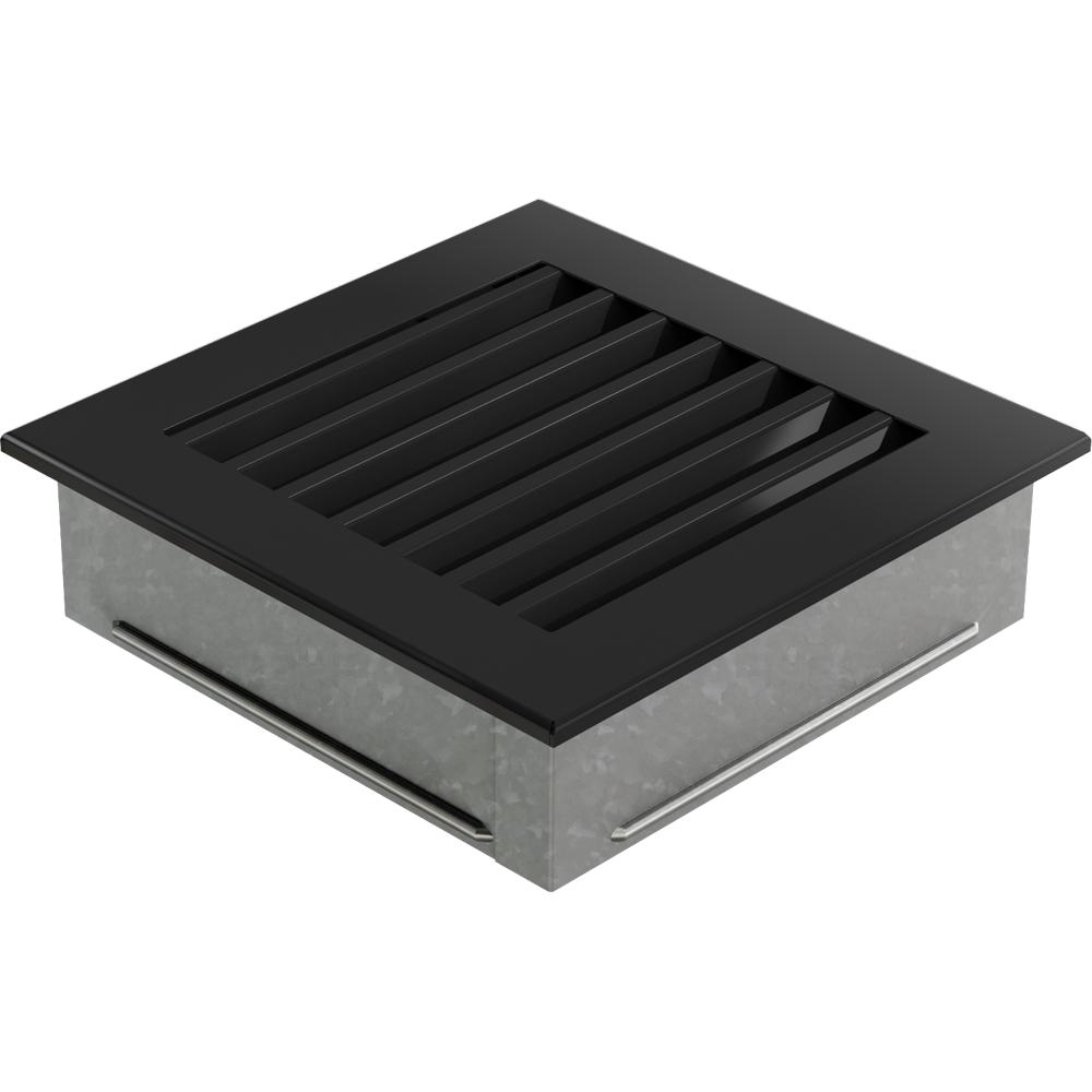 Capac aerisire FRESH 17x17 negru