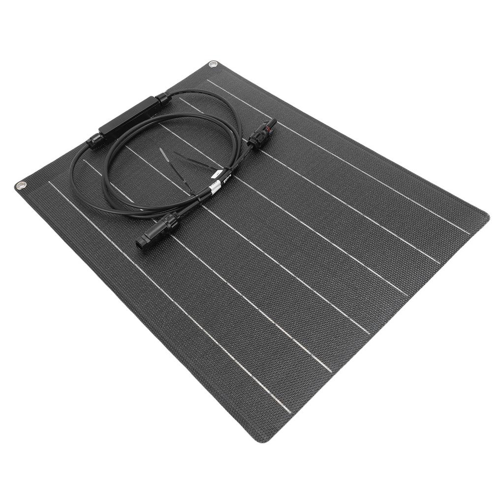 Solar Charger 30W 18V ETFE Flexible Monocrystalline Silicon Solar Panel Charger for 12V Battery
