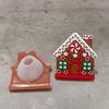 1/2Pcs Gingerbread House Shape Christmas Button Covers Reusable Easy to Install Closet Dresser Pulls Drawer Knobs Covers